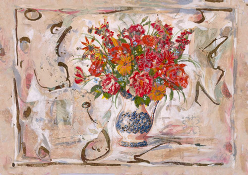 Red Floral by Marta Wiley (24 x 18)