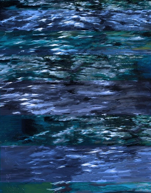 Abstract Blue XX by Marta Wiley (18 x 24)