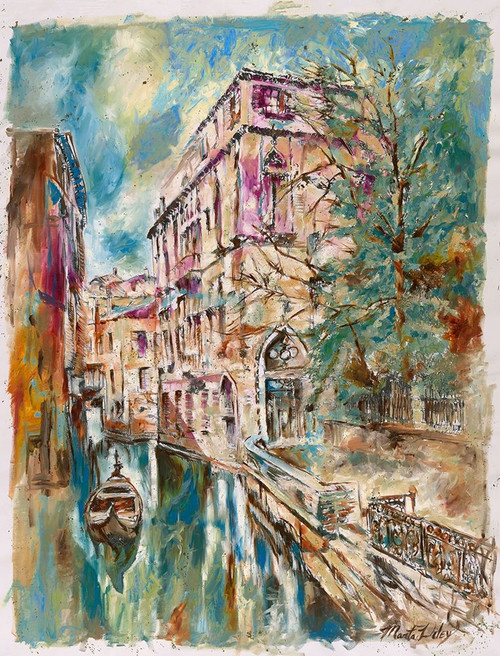 Cyan Blue Beauty by Marta Wiley (18 x 24)