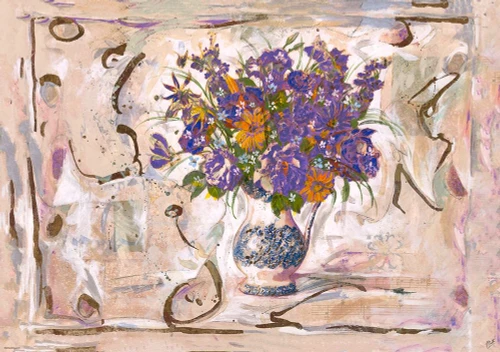 Purple Flowers by Marta Wiley (24 x 18)
