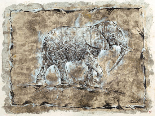 Baby Elephant by Marta Wiley (24 x 18)