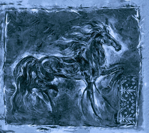Ghost Horse by Marta Wiley (24 x 21)