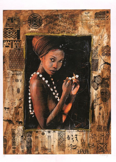 African- Different Frame I by Marta Wiley (18 x 24)