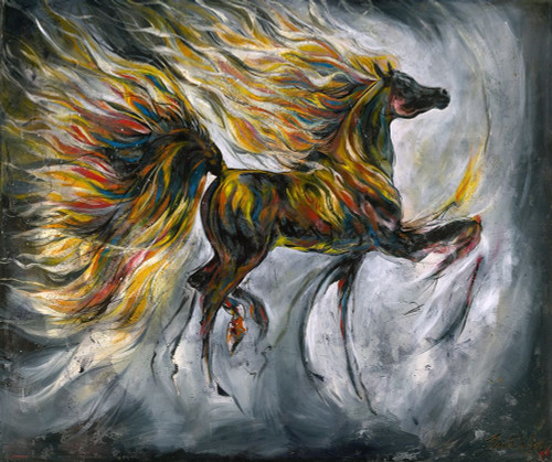 Colorful Lepa Zena by Marta Wiley (24 x 18)