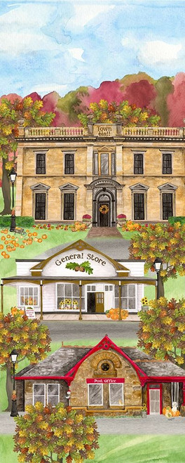 Harvest Village vertical I by Tara Reed (10 x 24)