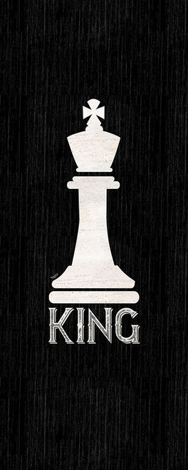Chess Piece vertical black I-King by Tara Reed (10 x 24)