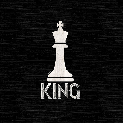 Chess Piece black I-King by Tara Reed (12 x 12)