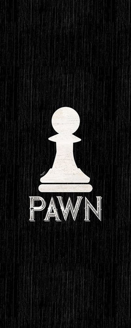 Chess Piece vertical black VI-Pawn by Tara Reed (10 x 24)