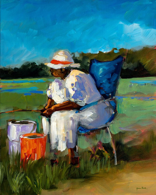 Fishing Again by Jane Slivka (18 x 24)