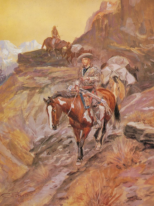 When I Was A Kid by Charles Russell (18 x 24)