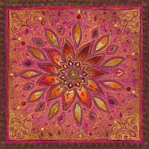 Carre Indien II by Valerie Maugeri (12 x 12)