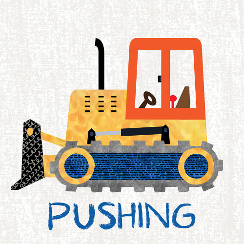 Pushing by Conrad Knutsen (12 x 12)