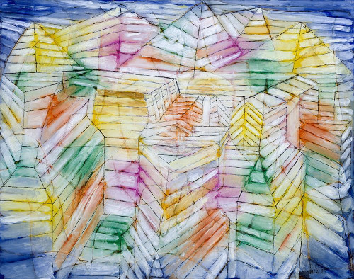 Theater Mountain Construction by Paul Klee (24 x 18)