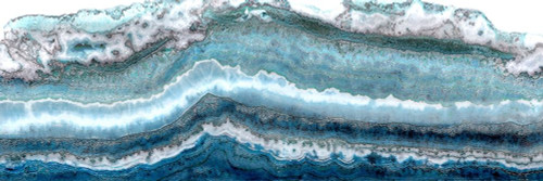 Lace Agate Light Blue I by Wendy Kroker (24 x 8)