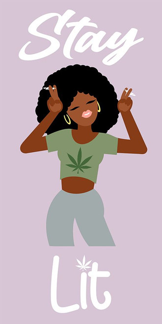 Stay Lit Girl by Marcus Prime (12 x 24)