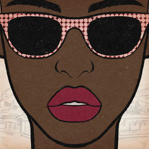 Rhinestone Beauty by Marcus Prime (24 x 24)