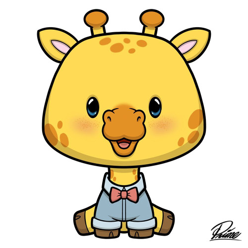 Gavin Giraffe by Marcus Prime (24 x 24)