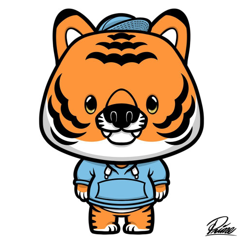 Kye Tiger by Marcus Prime (24 x 24)