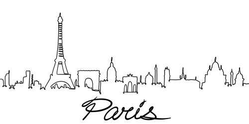 Squiggly Paris 1 by Marcus Prime (24 x 18)