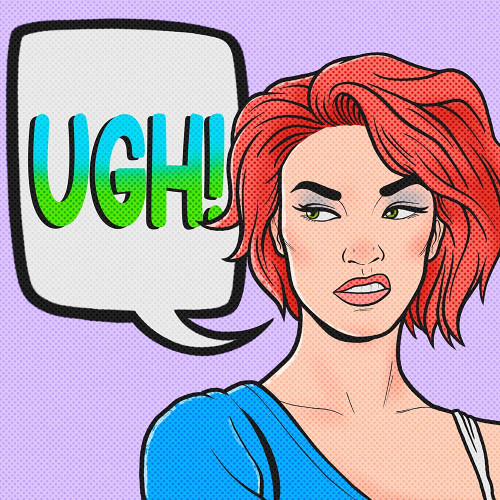 Ugh Girl by Marcus Prime (12 x 12)