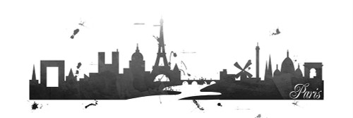 Paris Skyline by Anna Quach (24 x 6)