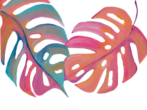 Colorful Palm Leaves III by Gina Ritter (24 x 18)