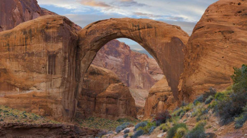 Arizona Rainbow Bridge arch in Glen Canyon NRA by Don Paulson (24 x 13)