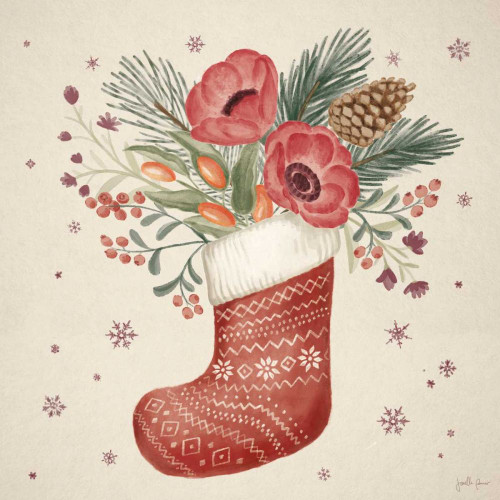 Winter Blooms V by Janelle Penner (24 x 24)