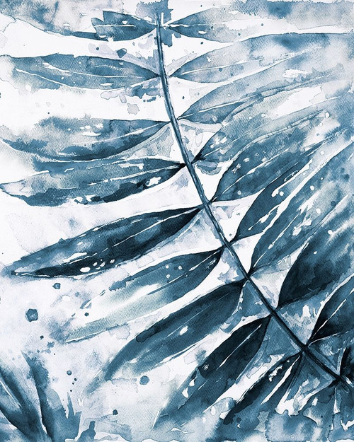 Blue Jungle Leaf II by Patricia Pinto (18 x 24)