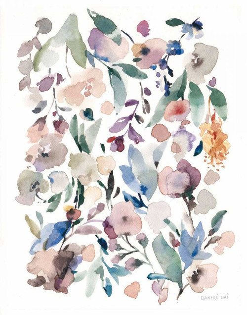 Breezy Florals III Colorful by Danhui Nai (18 x 24)