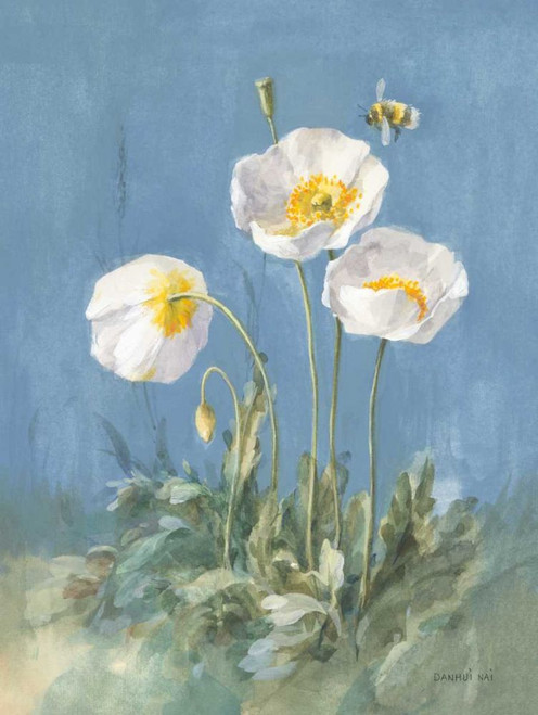 White Poppies II by Danhui Nai (18 x 24)