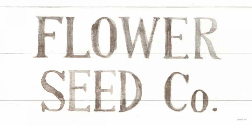 Homegrown Summer Sign III by Danhui Nai (24 x 12)