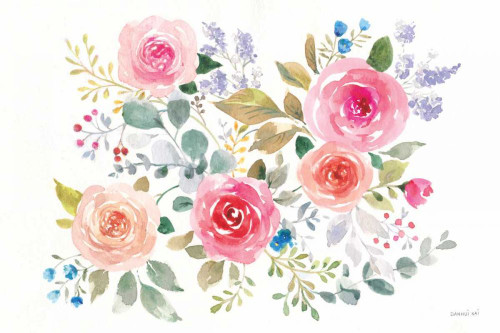 Lush Roses II Horizontal by Danhui Nai (24 x 18)