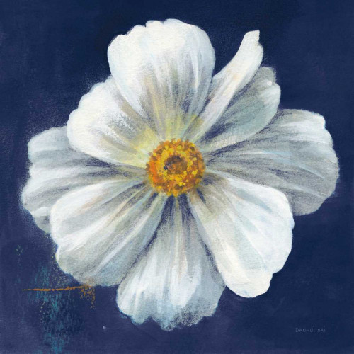 Boldest Bloom I Dark Blue by Danhui Nai (12 x 12)