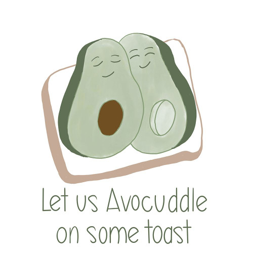 Avocuddle by Emily Navas (12 x 12)