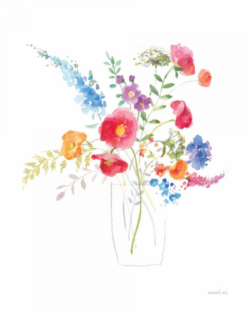 Semi Abstract Floral II by Danhui Nai (18 x 24)