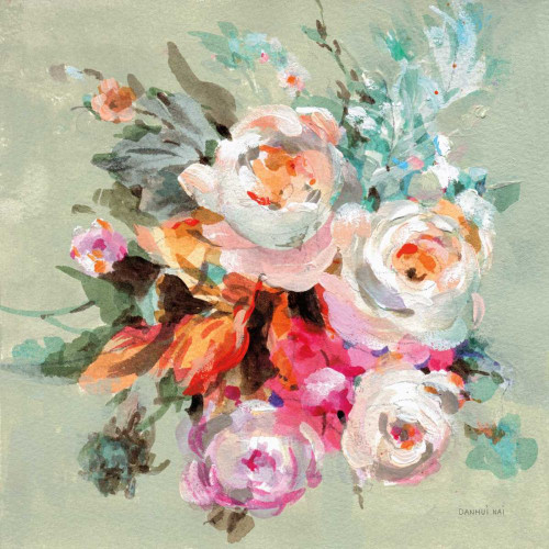 Windblown Blooms I by Danhui Nai (24 x 24)