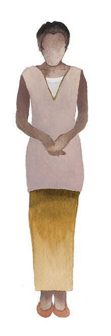 Woman Of The World III by Elizabeth Medley (8 x 24)