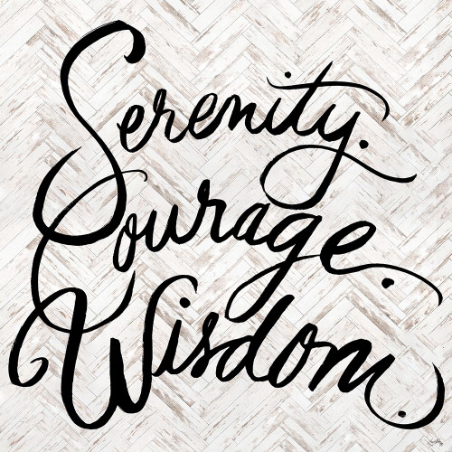 Serenity Courage Wisdom by Elizabeth Medley (24 x 24)