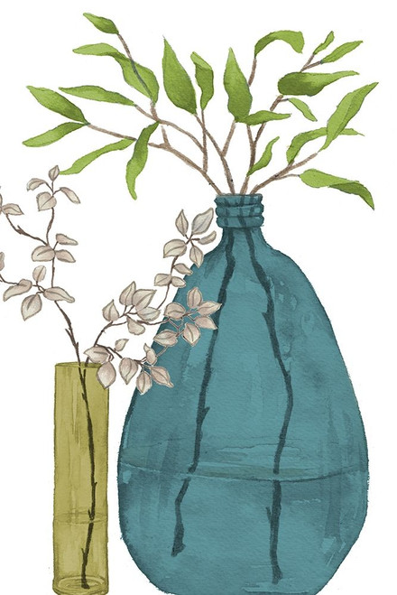 Serenity Accents In Teal by Elizabeth Medley (18 x 24)