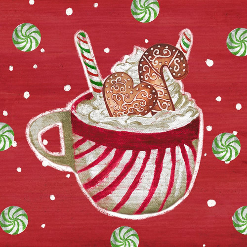 Gingerbread And Hot Cocoa II by Elizabeth Medley (20 x 20)