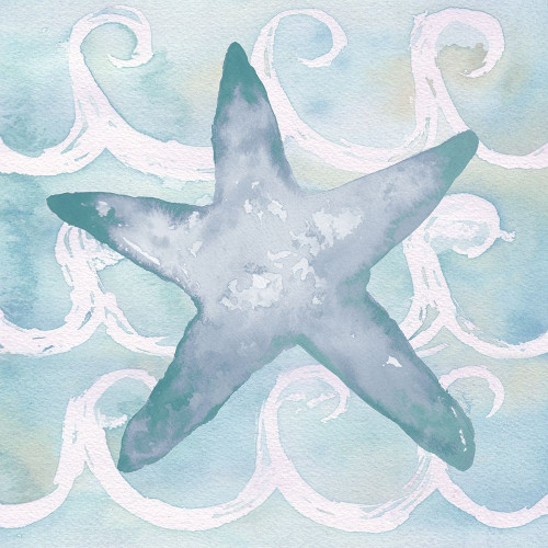 Azure Sea Creatures I by Elizabeth Medley (24 x 24)