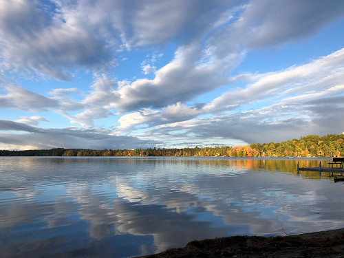 Peaceful Lake by Julie DeRice (24 x 18)