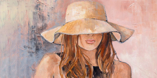 Woman In Hat by Lanie Loreth (24 x 5)