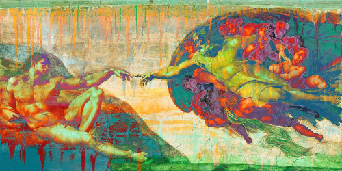 Creation of Adam 2.0 by Eric Chestier (24 x 12)