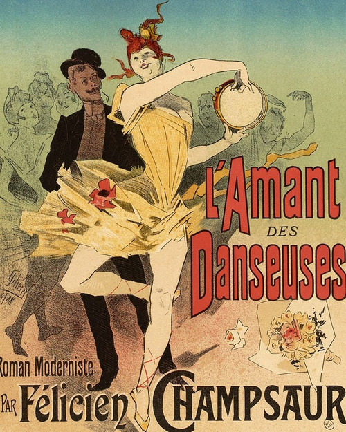 LAmant des Danseuses by Jules Cheret (18 x 24)