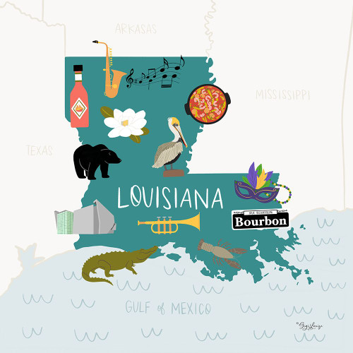 Louisiana by Gigi Louise (24 x 24)