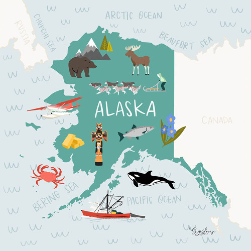 Alaska by Gigi Louise (24 x 24)