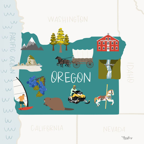 Oregon by Gigi Louise (24 x 24)