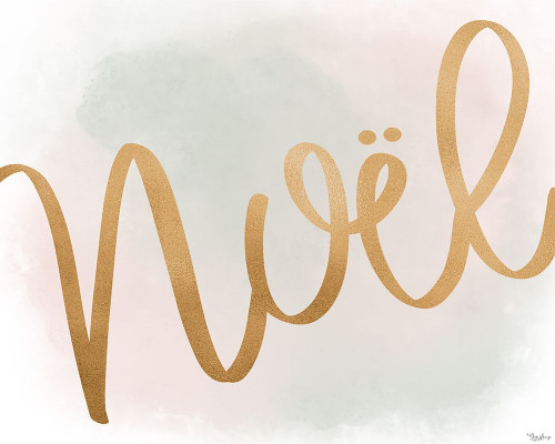 Noel Gold Watercolor by Gigi Louise (24 x 18)